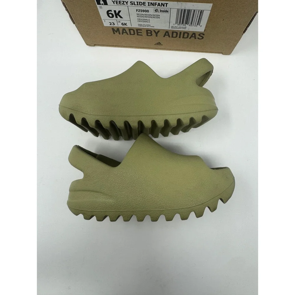 Adidas Yeezy Slide Infant Resin FZ5900 Green Kids Size 6K